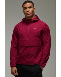 BoohooMAN - Active 1/4 Zip Windbreaker - Lyst