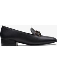 Clarks - Seren 30 Gemakkelijke Zwarte Leren Schoenen - Lyst