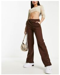 Threadbare - Maddy Panelled Joggers With Poppers Co-Ord - Lyst