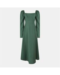 Nobody's Child - Nobodys Abby Square Neck Midi A-Line Dress - Lyst
