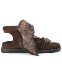Carvela Kurt Geiger - Suede Sorrento Scarf Sandal Sandals - Lyst