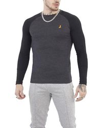 Brave Soul - Long Sleeve T Shirts Crew Neck Casual Top Summer Cotton Tee New - Lyst