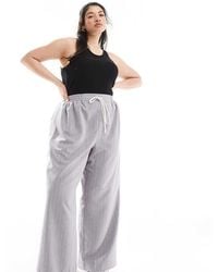 ASOS - Design Pull On Trousers With Contrast Panel - Lyst