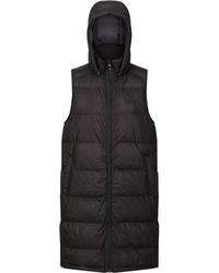 Regatta - Ganella Long Padded Hooded Bodywarmer Gilet - Lyst