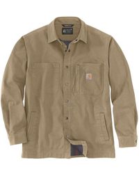 Carhartt - Fleece Lined Snap Front Shirt Jacket - Lyst