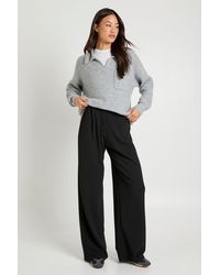 Boohoo - Tall Basics Wide Leg Trousers - Lyst