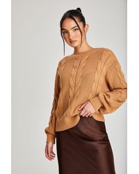 Urban Bliss - Aran Cable Jumper - Lyst
