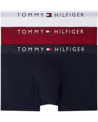 Tommy Hilfiger - Underwear 3Pack Th Original Logo Waistband Trunks Soft Boxer - Lyst