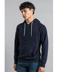 Tokyo Laundry - Cotton Blend Embossed Drawstring Hoody - Lyst