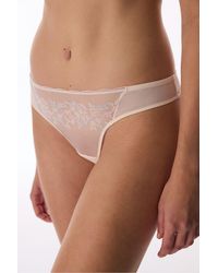 Penti - Broderie Thong Briefs - Lyst