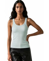 Busem - Sleeveless Ribbed U Neck Tank Top - Lyst