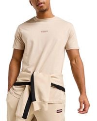 McKenzie - T Shirts Logo Tape Crew Neck Short Sleeve Summer Cotton T-Shirt - Lyst