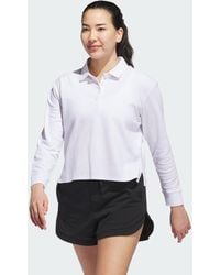 adidas - Beyond Long Sleeve Loose Polo Shirt - Lyst