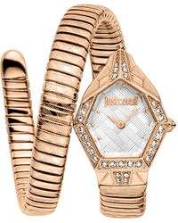 Just Cavalli - Jc1L303M0045 Ornato Snake Analog Watch For - Lyst