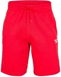 Reebok - Identity Small Logo Fleece Jogger Shorts - Lyst