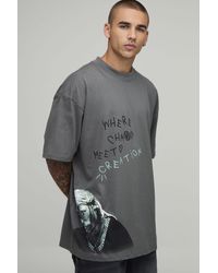 BoohooMAN - Oversized Travis Scott License Printed T-Shirt - Lyst