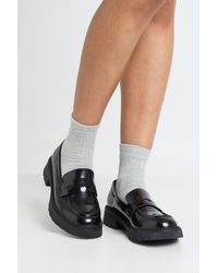 Boohoo - Wide Fit Chunky Sole Loafers - Lyst