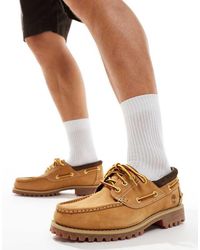Timberland - Authentic Boat Shoes Wheat Nubuck - Lyst