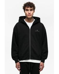 Good For Nothing - Oversized Cotton Blend Zip Up Hoodie - Lyst