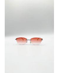 SVNX - Cat Eye Rimless Sunglasses - Lyst