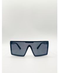 SVNX - Oversized Flat Top Square Frame Sunglasses - Lyst