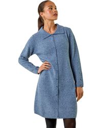 Roman - Petite Collared Knit Shift Dress - Lyst