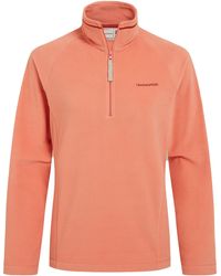 Craghoppers - Ladies Nation Trust Miska Half Zip Fleece Top (Spiced Apricot) - Lyst