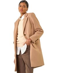 Roman - Tailored Single Breasted Coat - Lyst