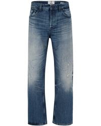 BOSS - Distressed Relaxed Fit Straight Leg Jeans - Lyst