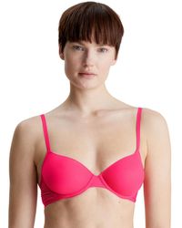 Calvin Klein - 000Qf6068E Sheer Marquisette Lightly Lined Demi Bra - Lyst