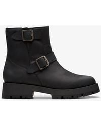 Clarks - Ledwick Haley Oily Leather Boots - Lyst