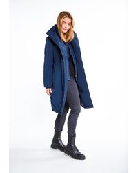 Dreimaster - Winterjas Stormwolk Donker Marine - Lyst