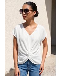 Roman - Petite Twist Hem Top - Lyst