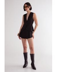 Nasty Gal - Tailored Pleated Front Shorts - Lyst