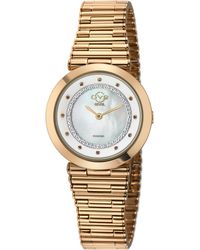 Gv2 - Burano Swiss Quartz Mop Dial Stainless Steel Bracelet Diamond Watch - Lyst