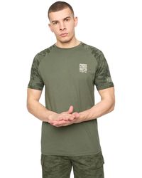 Crosshatch - Janscore T-shirt (diep Olijf) - Lyst
