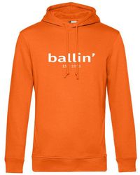 Ballin Amsterdam - Est. 2013 Hoodies Basic Hoodie Oranje - Lyst