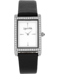 Sophie & Freda - Sophie En Freda Wilmington Horloge Met Leren Band En Swarovski-Kristallen - Lyst