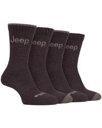 Jeep - 4 Pairs Anti Blister Thick Cushioned Luxury Boot Socks - Lyst