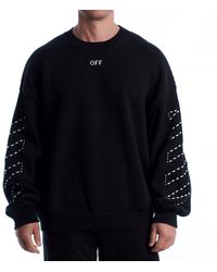 Off-White c/o Virgil Abloh - Stitch Arr Diags Knit Crew Sweater Omhe191C99Kni0011061 - Lyst