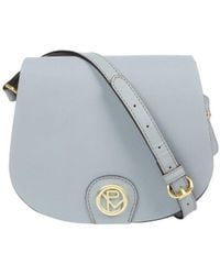 Pure Luxuries - 'coniston' Cashmere Blue Leather Cross Body Bag - Lyst