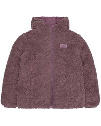 Reebok - Ladies Sherpa Reversible Puffer Jacket (Dusty) - Lyst