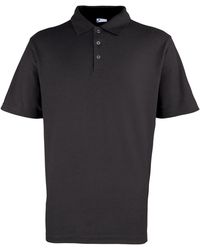 PREMIER - Stud Heavyweight Plain Pique Polo Shirt - Lyst