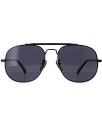 David Beckham - Aviator Dark Ruthenium Polarized Db7004/S Metal - Lyst