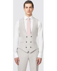 Twisted Tailor - Claremont Slim Fit Linen Waistcoat - Lyst