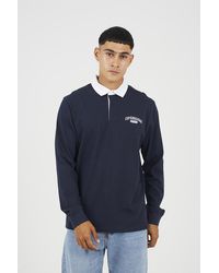 Brave Soul - Solid Colour Rugby Shirt - Lyst