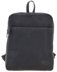 Leather Company - 'Brussels' Real Backpack With Multiple Pockets - Lyst
