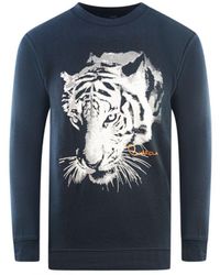 Class Roberto Cavalli - Tiger Silhouette Logo Sweatshirt - Lyst