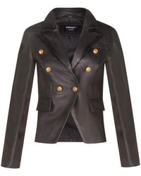 Infinity Leather - Classic Military Blazer Jacket-Newent - Lyst