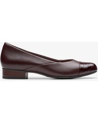 Clarks - Juliet Rise Merlot Leather Shoes - Lyst